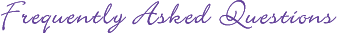Frequently Asked Questions